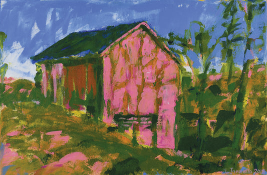 Barn in Spring on River Road